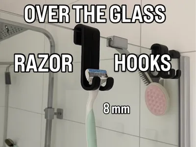 Over The Glass Razor Hooks 8 mm