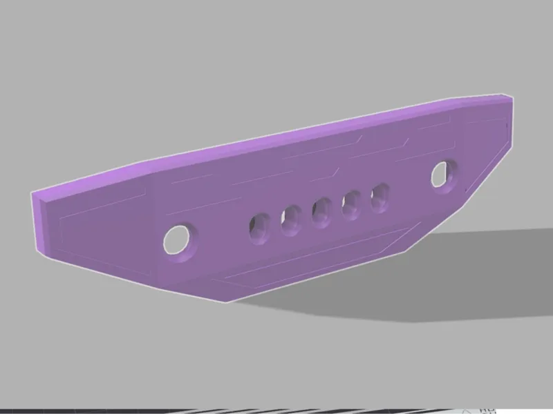 deerc 207e bumper (complete) 1/10 Scale