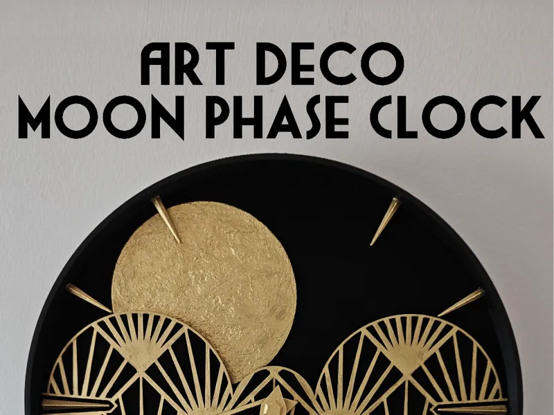 Art Deco Moon Phase Clock v1