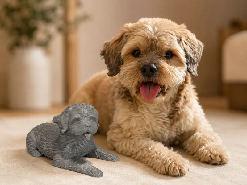 Tim the Terrier Mix – Dog Figurine