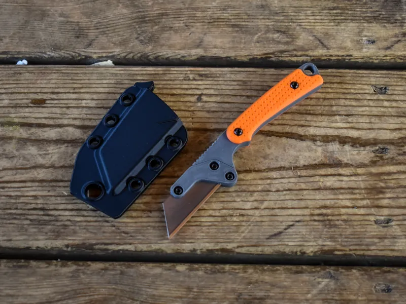 EDC utility knife with sheath utility blade v10