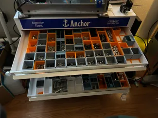 Gridfinity Bins for Anchor Floss Drawers