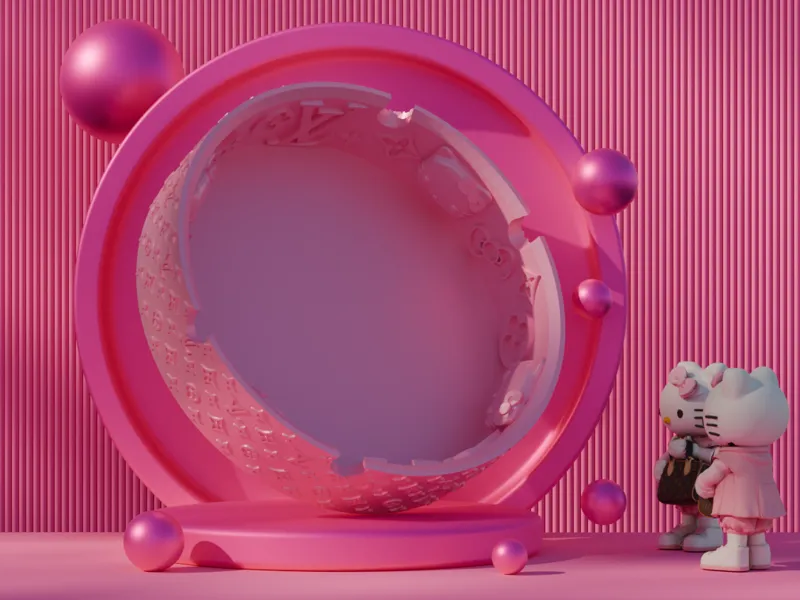 Hello Kitty + Louis Vuitton Ashtray by DSC