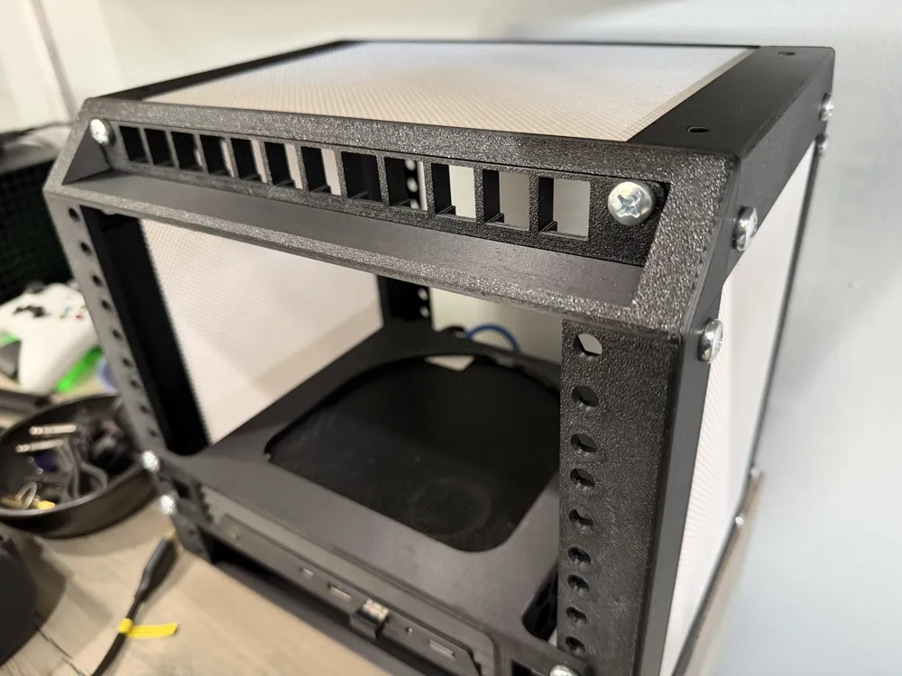 Lab Rax 0.5U / 1/2U Top Corner - Free 3D Print Model - MakerWorld