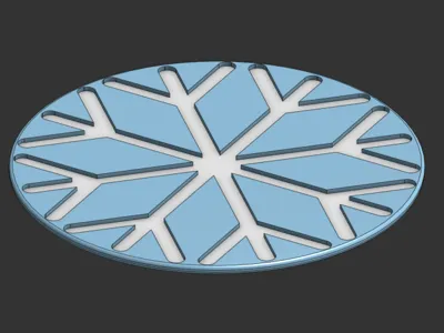 Snowflake Coaster (AMS Optional, 15g)