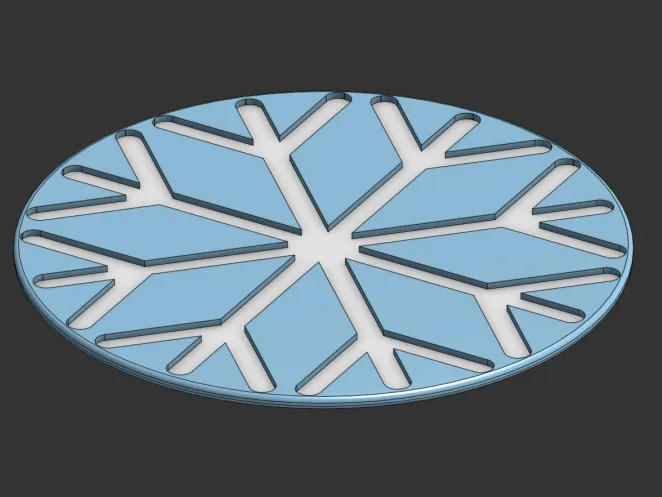 Snowflake Coaster (AMS Optional, 15g)
