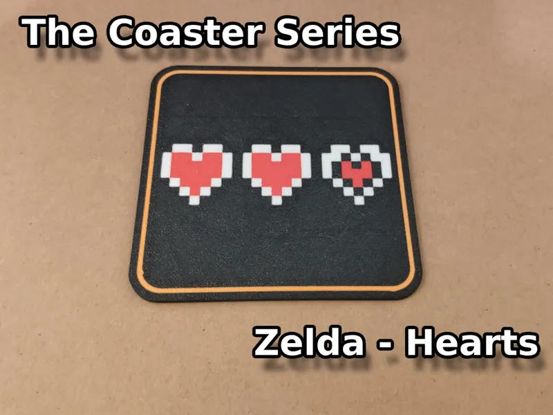 Untersetzer-Serie: Zelda - Herzen
