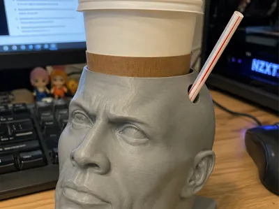 Cup and Straw Holder Dwayne The Rock Edition