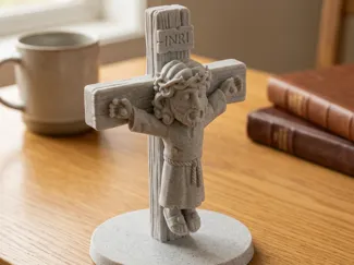 Cartoon Style Crucified Jesus