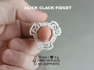 Triple Ratchet Clicker Ring – Print-in-Place