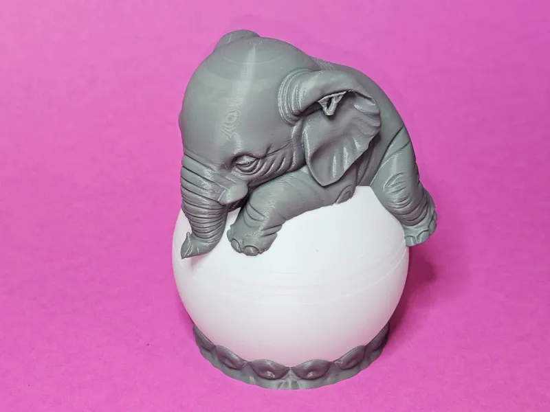 Elephant Lamp for Bambu NO AMS