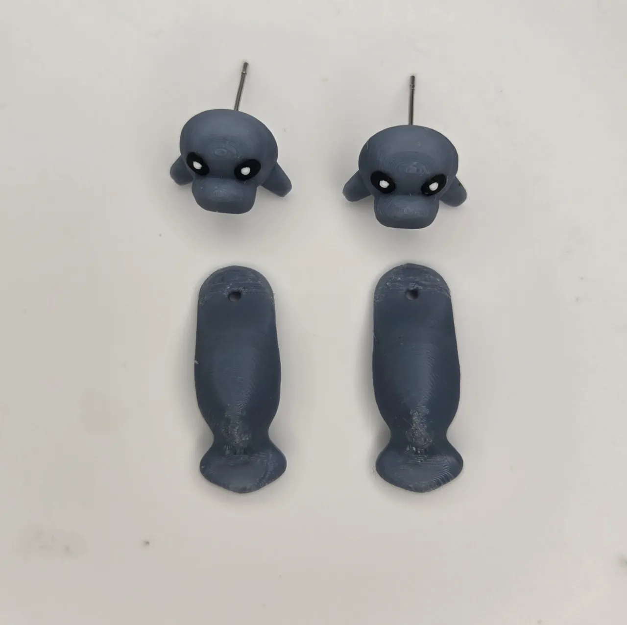 Manatee Earrings – Gentle Giants of the Sea view 3