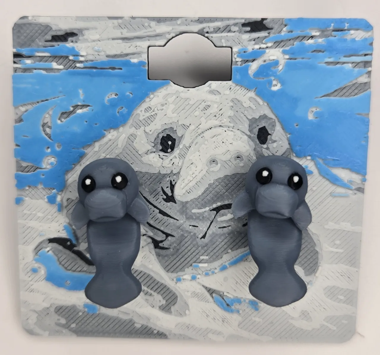 Manatee Earrings – Gentle Giants of the Sea view 2