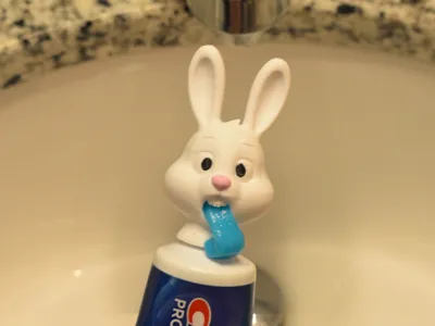 Easter Bunny Toothpaste Topper