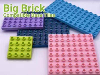Big Brick Compatible Base Plates – Multiple Sizes