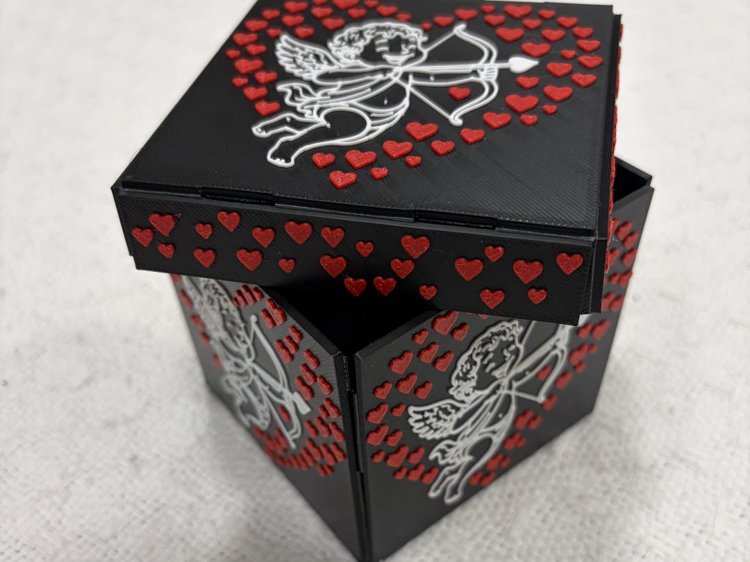 Valentine Origami Gift Box Cupid