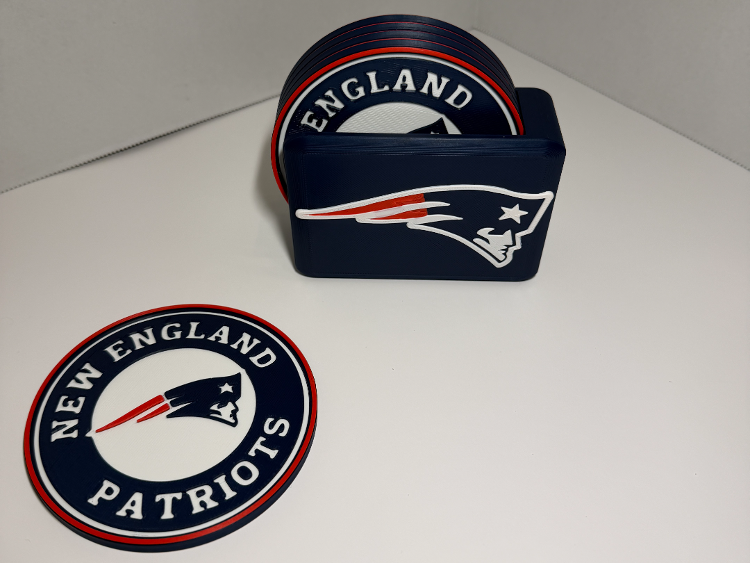 New England Pats Coaster Set