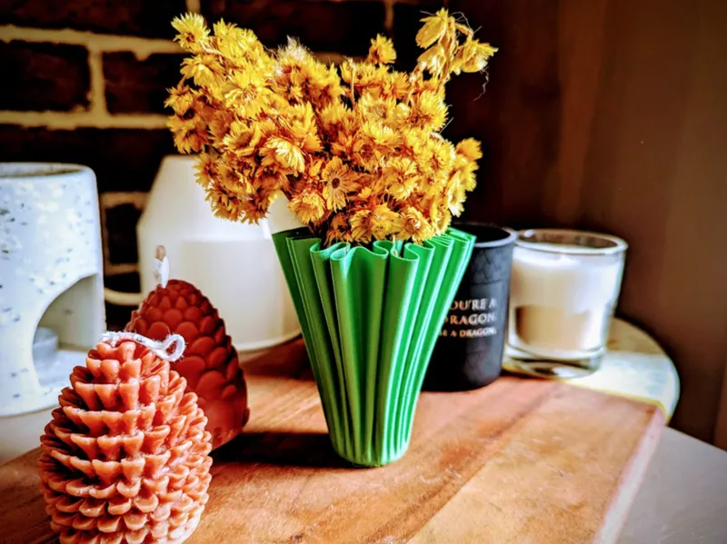Draped vase