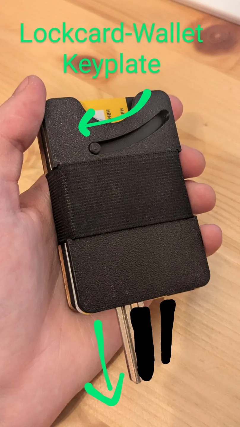Keyplate for Lockcard Wallet by Krufti - MakerWorld