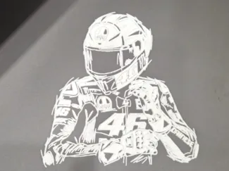 Valentino Rossi Wanddeko Deko
