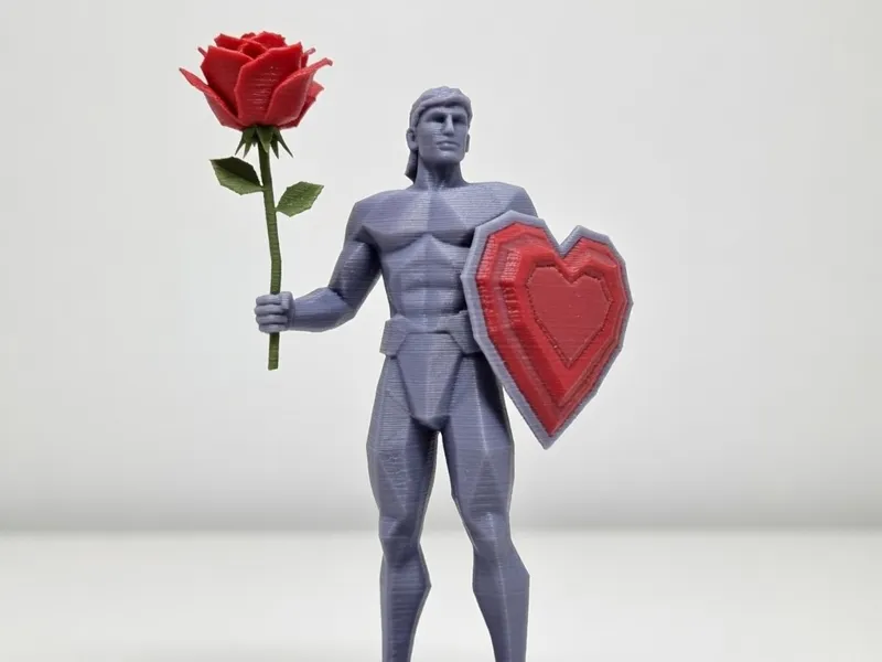 Low-Poly Defender of Love Valentine Day
