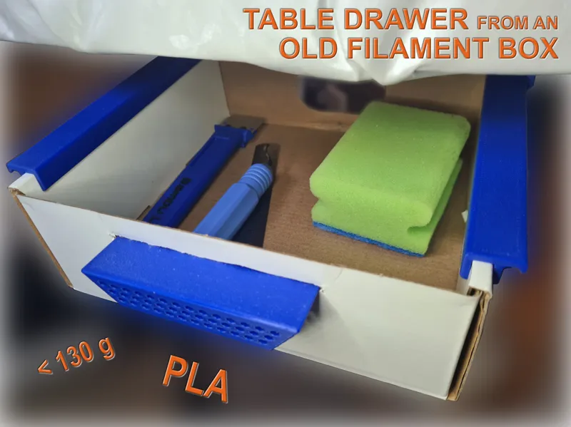 Tischschublade aus alter Filamentbox