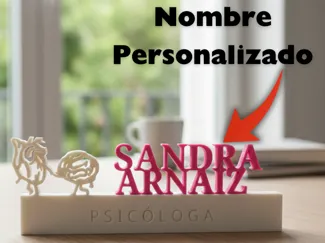 Stand decorativo Psicóloga - Corazón y Cerebro