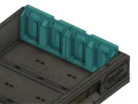 Range-batteries Makita 18V pour tiroir profond Packout — photo 4