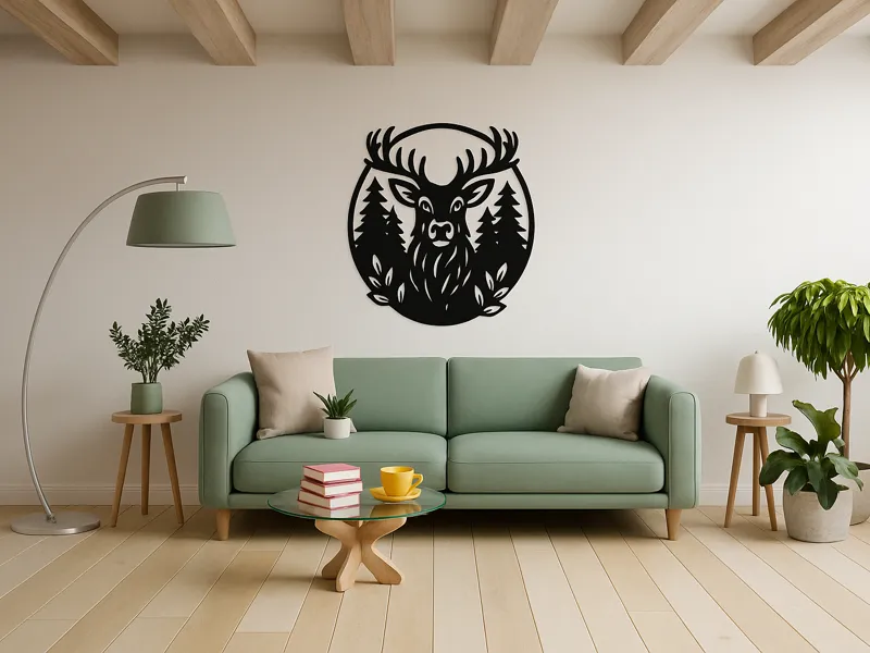 Wall Art - Cerf dans la forêt - Stag in the Forest