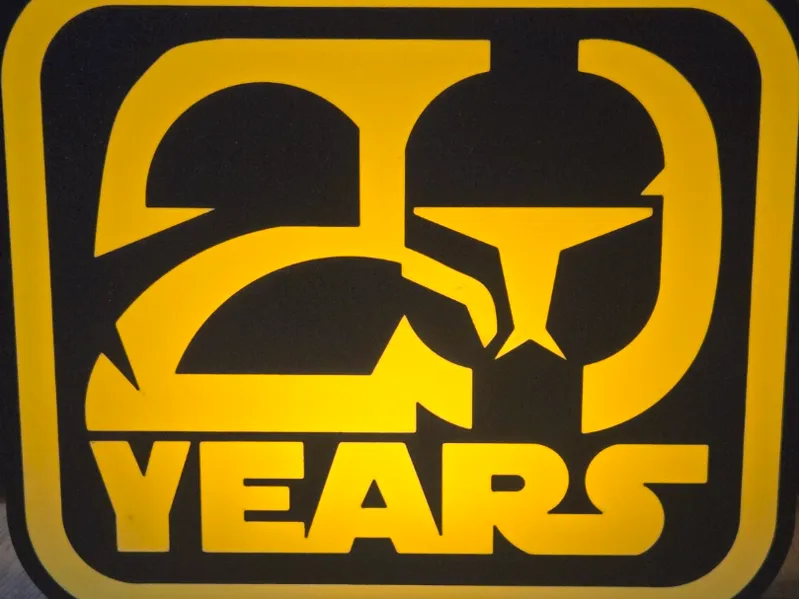 Star Wars 20th Anniversary LED Lightbox