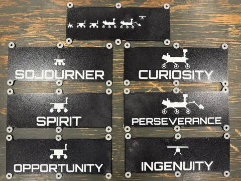 Mars Rover Family Plaques