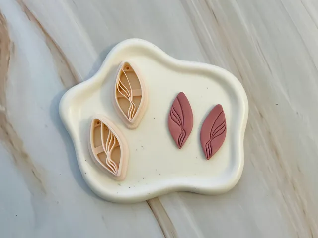 Leaf Polymer Clay Earrings Cutter
