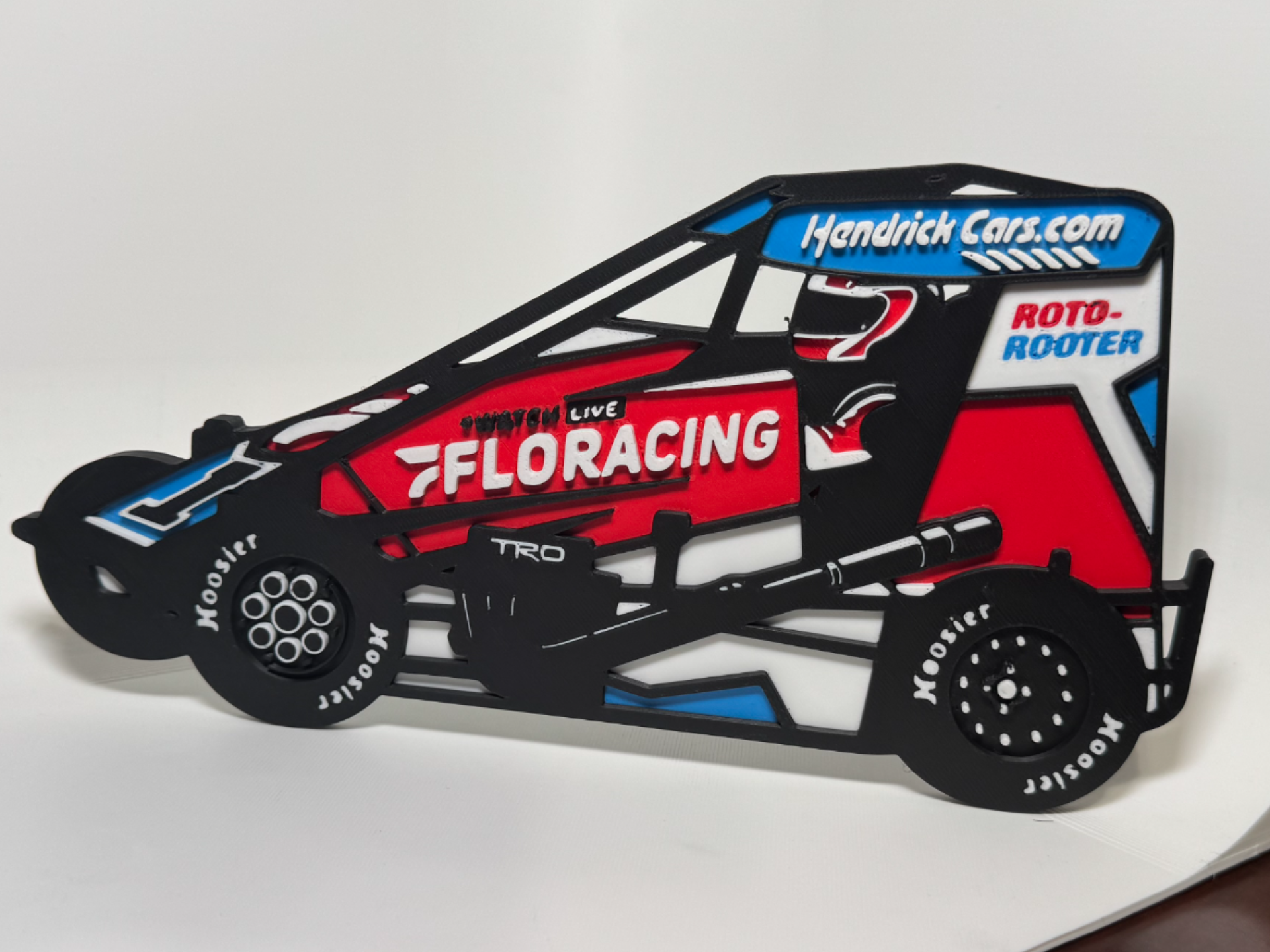 Kyle Larson 1K FloRacing Midget Car Sign 