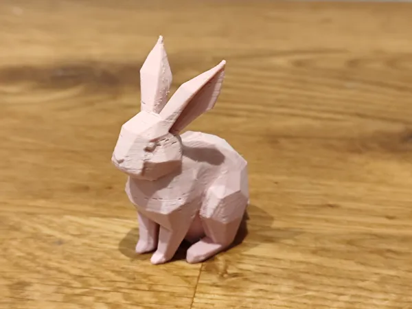 Lapin de Pâques low poly