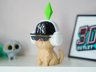 Cute Cat Sims Rap Vibe 