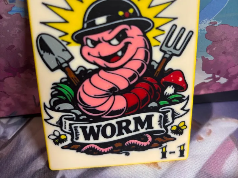 MTG Lorwyn Custom Art 1/1 Worm Token