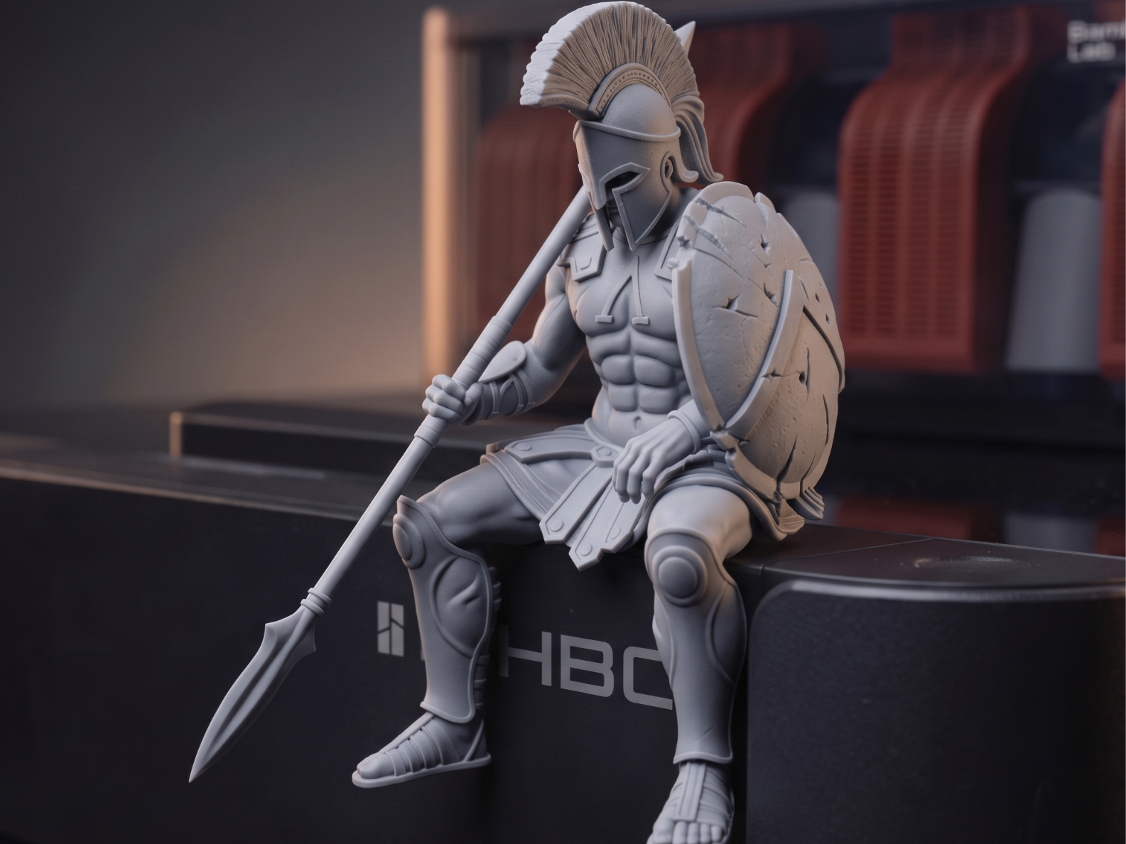Resting Spartan Warrior
