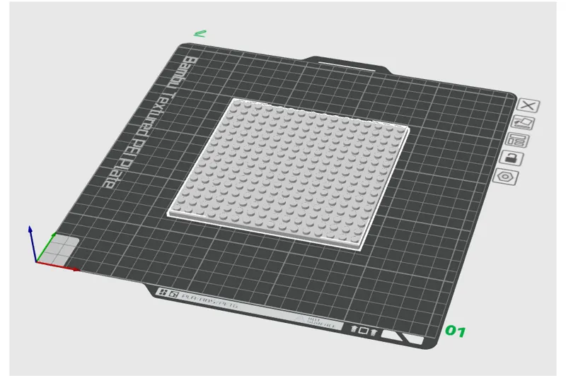Base 127x127mm - 16 dots