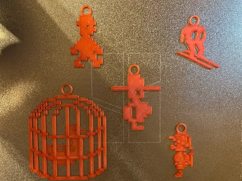 Simple Sinclair Spectrum Inspired Decorations
