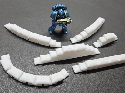 Diorama Base Stacked Barricade Set