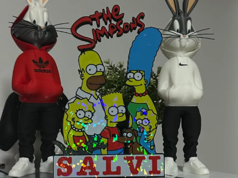 LOS SIMPSONS CON NOMBRE EDITABLE