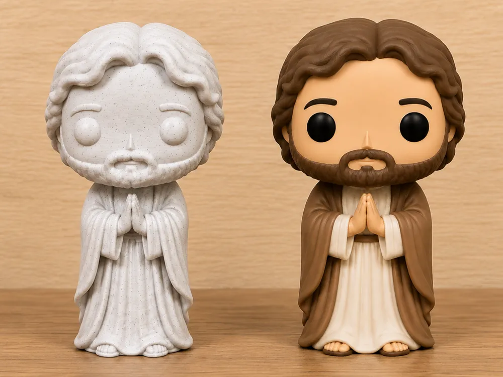 Figura decorativa: Funko Pop San José - 10 cm. Referencia del modelo original.