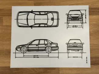 92-93 Accord Sedan Blueprints
