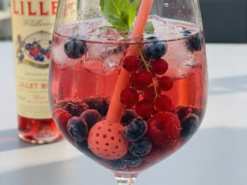Strohhalm Lillet Wildberry Trinkhalm Party Drink