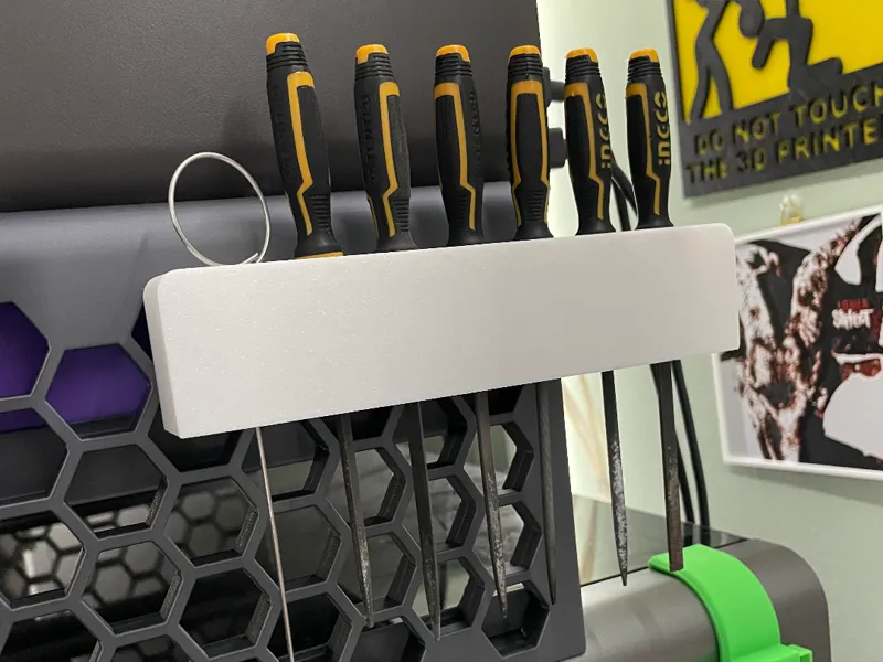 tool holder for storage wall