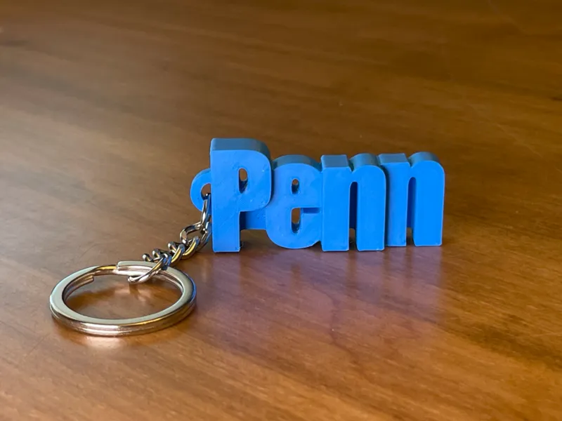 Penn Name Keychain