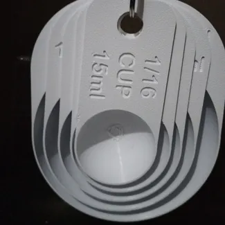 Hemispherical measuring cups set