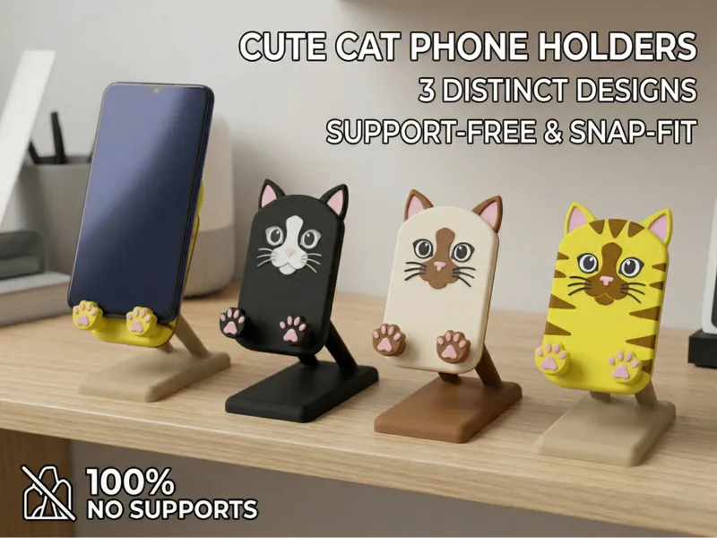Cute Cat Phone Holder 