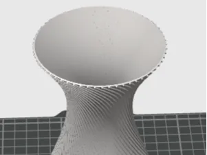 Spiral-shaped vase