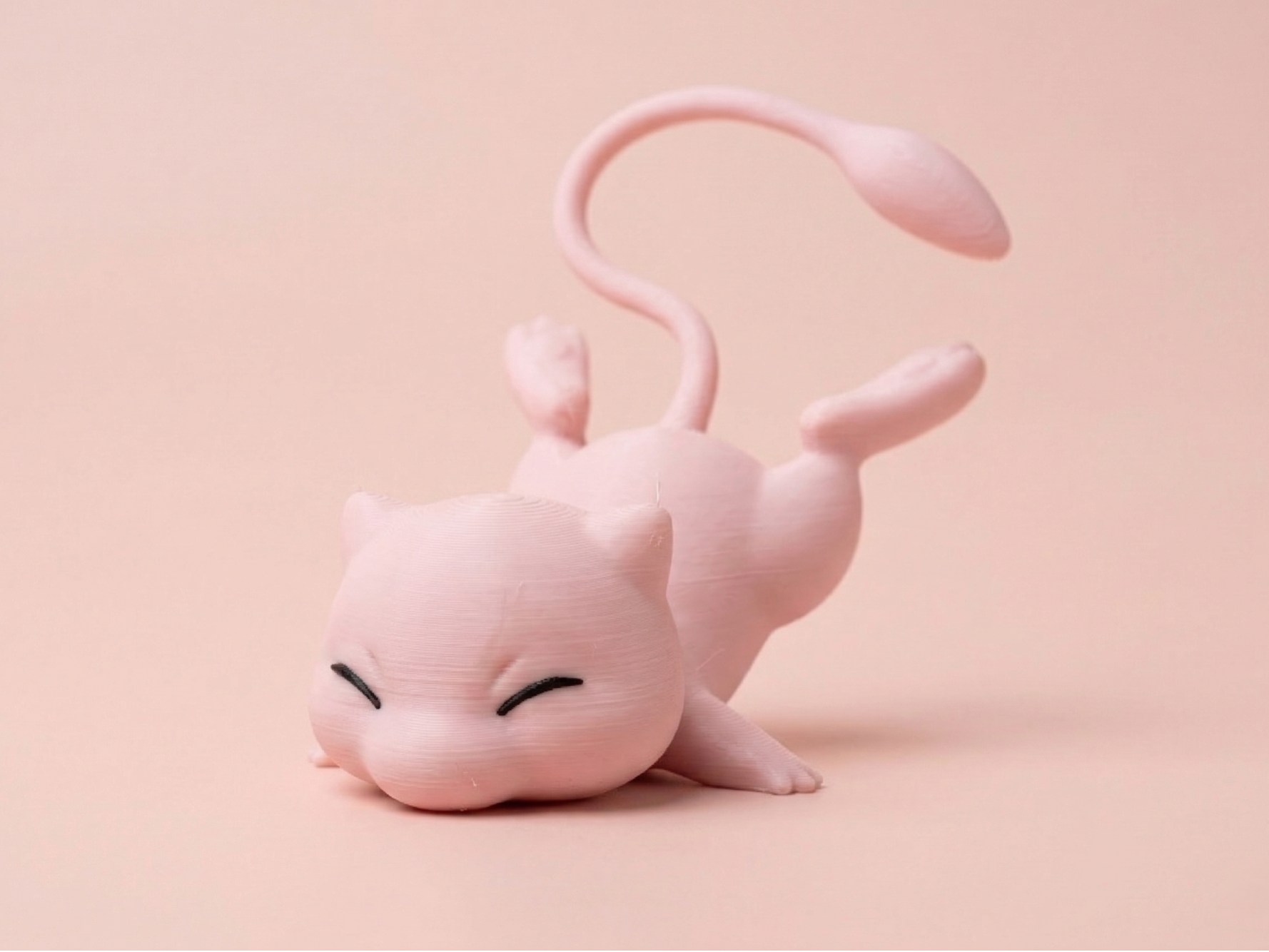 Mew Face Plant - Pokemon Figure Fan-Art